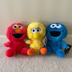 Sesame Street Plush: Elmo, Big Bird, Cookie Monster (50 Years)